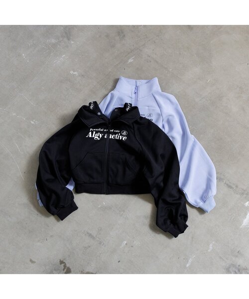 algy（アルジー）の「【ACTIVE】吸水速乾メニWAYトラックジャケット（パーカー・キッズ・ラベンダー/ブラック・MEDIUM/X-SMALL/XX-SMALL/XXX-SMALL/SMALL）」の12枚目の写真