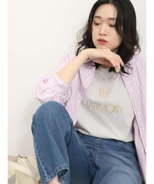 Samansa Mos2 blue（サマンサモスモスブルー）の「マルチスタイルシャツ（シャツ/ブラウス・レディース・ブルー/オフホワイト/グレー/ブラック/サックスブルー/ホワイト/ピンク・L/M）」の7枚目の写真