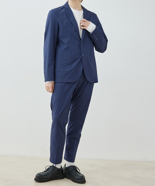  j.n.r.d（ジェー・エヌ・アール・ディー）の「【セットアップ対応】j.n.r.d/ナイロンハニカムニットイージートラウザー（スラックス・メンズ・ネイビー/チャコールグレー・L/LL/M）」の4枚目の写真