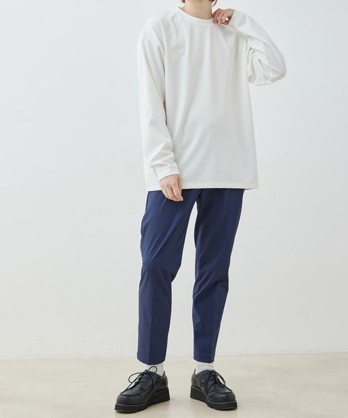  j.n.r.d（ジェー・エヌ・アール・ディー）の「【セットアップ対応】j.n.r.d/ナイロンハニカムニットイージートラウザー（スラックス・メンズ・ネイビー/チャコールグレー・L/LL/M）」の6枚目の写真