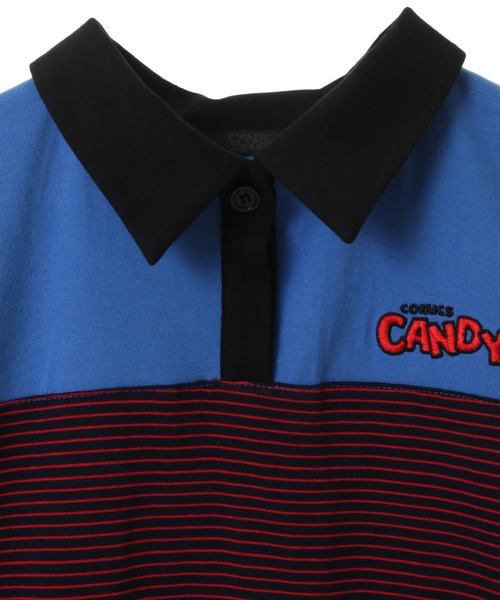 Candy Stripper（キャンディストリッパー）の「PEPE IN COMICS POLO ワンピース（ワンピース・レディース・ブラック/ブルー/パープル/イエロー・2）」の9枚目の写真