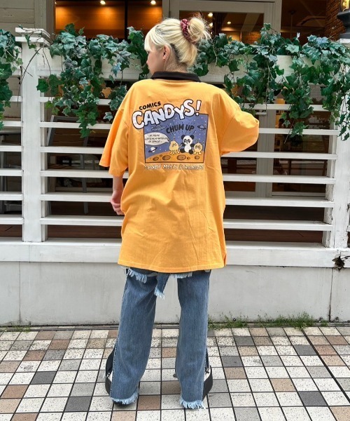 Candy Stripper（キャンディストリッパー）の「PEPE IN COMICS POLO ワンピース（ワンピース・レディース・ブラック/ブルー/パープル/イエロー・2）」の18枚目の写真