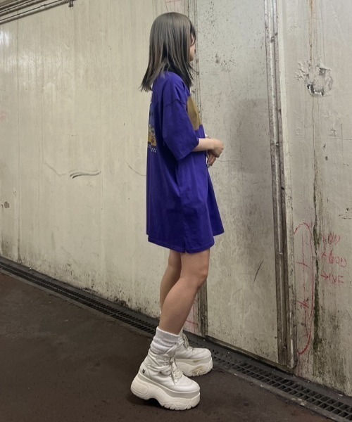 Candy Stripper（キャンディストリッパー）の「PEPE IN COMICS POLO ワンピース（ワンピース・レディース・ブラック/ブルー/パープル/イエロー・2）」の21枚目の写真