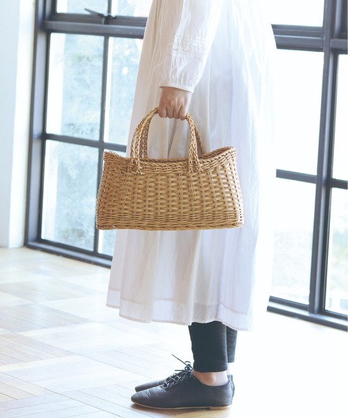 Marie-Louise(マリ-・ルイ-ズ)の「【UTIL/ユティル】ナイール ロングバッグ /#UT 017(かごバッグ・レディース・ナチュラル・FREE)」の1枚目の写真