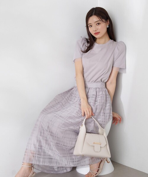 PROPORTION BODY DRESSING（プロポーションボディドレッシング）の「袖チュールカットソー / 1214160408（Tシャツ/カットソー・レディース・グレー/ブラック/ホワイト・FREE）」の20枚目の写真