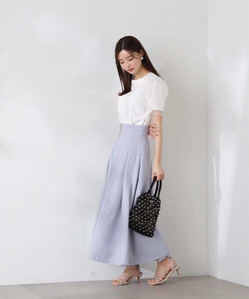 PROPORTION BODY DRESSING（プロポーションボディドレッシング）の「袖チュールカットソー / 1214160408（Tシャツ/カットソー・レディース・グレー/ブラック/ホワイト・FREE）」の4枚目の写真