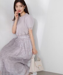 袖チュールカットソー / 1214160408