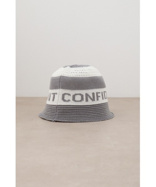 AZUL by moussy（アズールバイマウジー）の「ロゴニットバケットハット（ハット・メンズ・グレー系その他/ブラック系その他・FREE）」の8枚目の写真