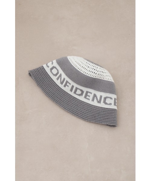 AZUL by moussy（アズールバイマウジー）の「ロゴニットバケットハット（ハット・メンズ・グレー系その他/ブラック系その他・FREE）」の6枚目の写真