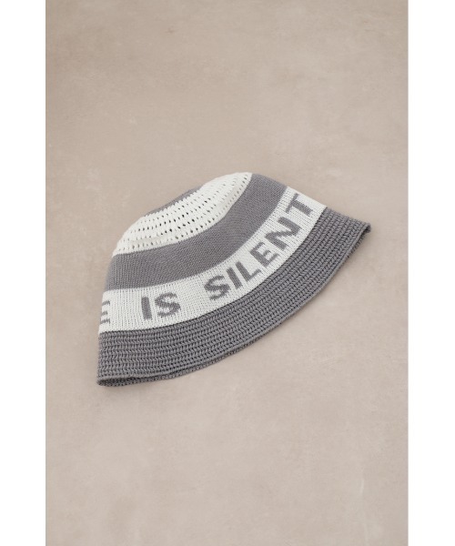 AZUL by moussy（アズールバイマウジー）の「ロゴニットバケットハット（ハット・メンズ・グレー系その他/ブラック系その他・FREE）」の5枚目の写真