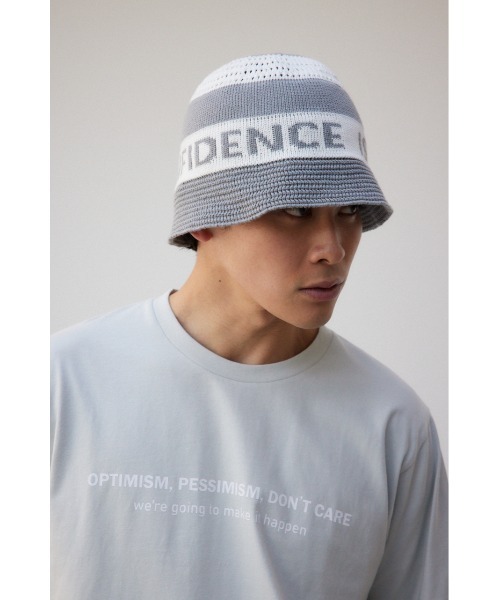 AZUL by moussy（アズールバイマウジー）の「ロゴニットバケットハット（ハット・メンズ・グレー系その他/ブラック系その他・FREE）」の9枚目の写真