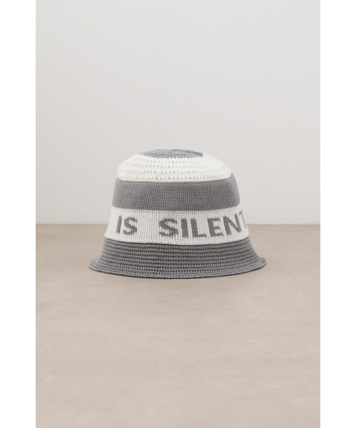 AZUL by moussy（アズールバイマウジー）の「ロゴニットバケットハット（ハット・メンズ・グレー系その他/ブラック系その他・FREE）」の3枚目の写真