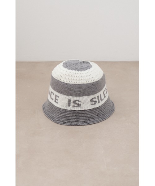 AZUL by moussy（アズールバイマウジー）の「ロゴニットバケットハット（ハット・メンズ・グレー系その他/ブラック系その他・FREE）」の18枚目の写真