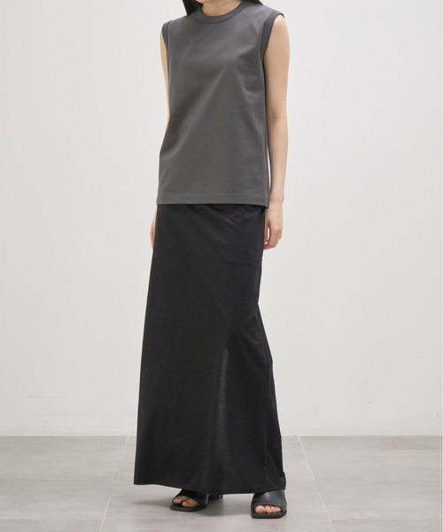 CINOH/チノ】別注 REFINA SLEEVELESS T-SHIRT/リフィナコットン