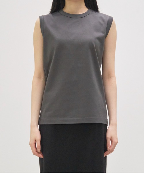 shirocon グレー ダブルボタン ノースリーブベスト 36 shirocon グレー ダブルボタン ノースリーブベスト 36 shirocon グレー