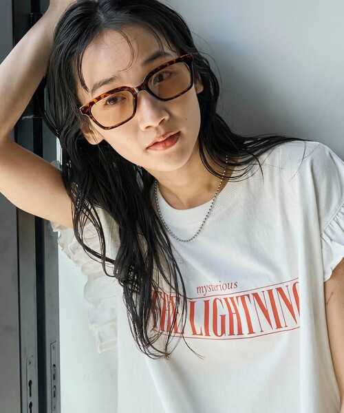 coen（コーエン）の「ケース付きファッションカラーグラス／スクエア（サングラス・レディース・ブラック/ダークブラウン・FREE）」の15枚目の写真