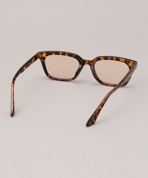 coen（コーエン）の「ケース付きファッションカラーグラス／スクエア（サングラス・レディース・ブラック/ダークブラウン・FREE）」の9枚目の写真