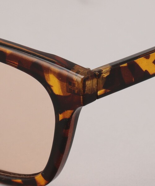 coen（コーエン）の「ケース付きファッションカラーグラス／スクエア（サングラス・レディース・ブラック/ダークブラウン・FREE）」の8枚目の写真