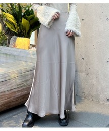 【DESERT ROSE/デザートローズ】サテンストレートスカート