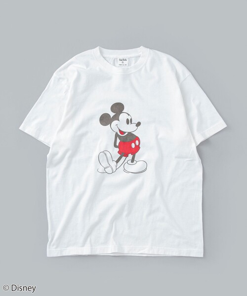 Disney(ディズニー)の「ROCK STANLE(ロックスタンレー)別注 MICKEY / プリントTシャツ(WEB限定カラー)(Tシャツ/カットソー・メンズ・ホワイト/コバルトブルー/ダークグレー・XL/L/M)」の1枚目の写真