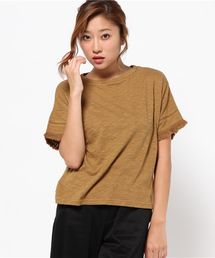 AZUL by moussy | スラブ天竺 フリンジスリーブ(Tシャツ/カットソー)