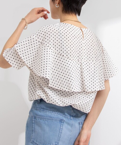 ノーリーズ NOLLEY'S 【WEB限定】サッカードットバックフリル