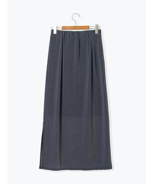 Lugnoncure（ルノンキュール）の「ラメ混ナロースカート（スカート・レディース・ブラック/オフホワイト/チャコールグレー・F）」の18枚目の写真