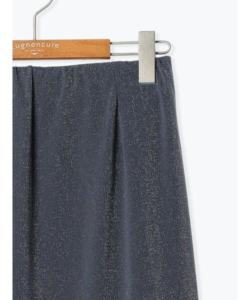 Lugnoncure（ルノンキュール）の「ラメ混ナロースカート（スカート・レディース・ブラック/オフホワイト/チャコールグレー・F）」の20枚目の写真