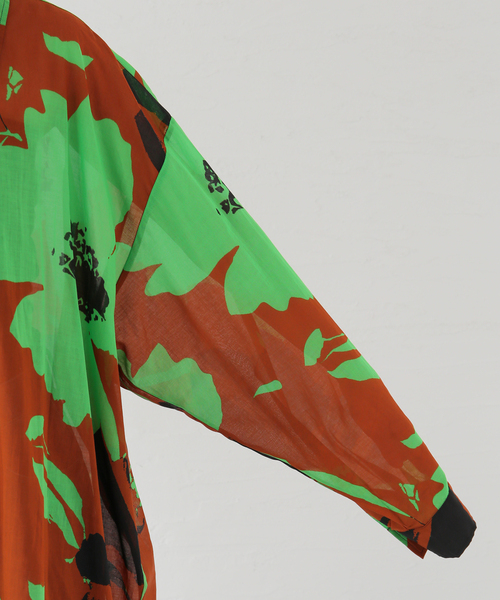 OVER HAWAII SHIRT GREEN FLOWERS – Waxman Brothers Shop