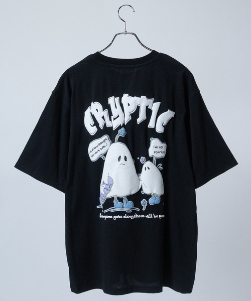 JOHN'S CLOSET(ジョンズクローゼット)の「【13】アソートデザイン 発泡/蓄光 プリント ビッグシルエット Tシャツ(Tシャツ/カットソー・メンズ・ブルー/ラベンダー/ホワイト系1/ホワイト系2/ホワイト系3/ホワイト系4/ホワイト系5/ブラック系1/ブラック系2/ブラック系3/ブラック系4/ブラック系5/スモークピンク/グリーン系1/ホワイト系7/ピンク系1/グレー系1/ホワイト系6/ブラック系6/ブラック系7/グレー系2・MEDIUM/LARGE)」の8枚目の写真