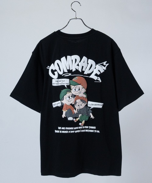 JOHN'S CLOSET(ジョンズクローゼット)の「【13】アソートデザイン 発泡/蓄光 プリント ビッグシルエット Tシャツ(Tシャツ/カットソー・メンズ・ブルー/ラベンダー/ホワイト系1/ホワイト系2/ホワイト系3/ホワイト系4/ホワイト系5/ブラック系1/ブラック系2/ブラック系3/ブラック系4/ブラック系5/スモークピンク/グリーン系1/ホワイト系7/ピンク系1/グレー系1/ホワイト系6/ブラック系6/ブラック系7/グレー系2・MEDIUM/LARGE)」の10枚目の写真