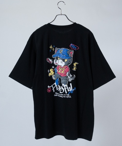 JOHN'S CLOSET(ジョンズクローゼット)の「【13】アソートデザイン 発泡/蓄光 プリント ビッグシルエット Tシャツ(Tシャツ/カットソー・メンズ・ブルー/ラベンダー/ホワイト系1/ホワイト系2/ホワイト系3/ホワイト系4/ホワイト系5/ブラック系1/ブラック系2/ブラック系3/ブラック系4/ブラック系5/スモークピンク/グリーン系1/ホワイト系7/ピンク系1/グレー系1/ホワイト系6/ブラック系6/ブラック系7/グレー系2・MEDIUM/LARGE)」の11枚目の写真