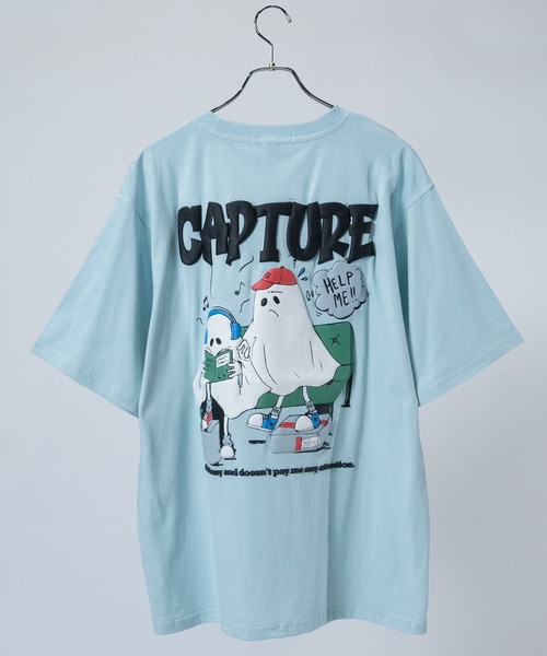 JOHN'S CLOSET(ジョンズクローゼット)の「【13】アソートデザイン 発泡/蓄光 プリント ビッグシルエット Tシャツ(Tシャツ/カットソー・メンズ・ブルー/ラベンダー/ホワイト系1/ホワイト系2/ホワイト系3/ホワイト系4/ホワイト系5/ブラック系1/ブラック系2/ブラック系3/ブラック系4/ブラック系5/スモークピンク/グリーン系1/ホワイト系7/ピンク系1/グレー系1/ホワイト系6/ブラック系6/ブラック系7/グレー系2・MEDIUM/LARGE)」の15枚目の写真