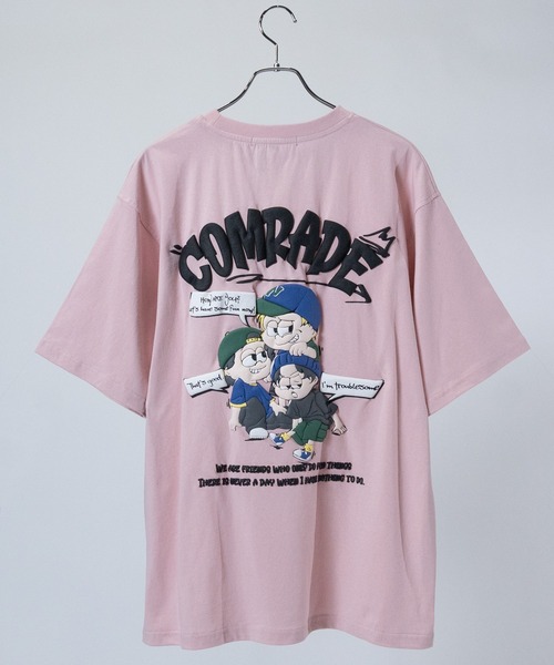 JOHN'S CLOSET(ジョンズクローゼット)の「【13】アソートデザイン 発泡/蓄光 プリント ビッグシルエット Tシャツ(Tシャツ/カットソー・メンズ・ブルー/ラベンダー/ホワイト系1/ホワイト系2/ホワイト系3/ホワイト系4/ホワイト系5/ブラック系1/ブラック系2/ブラック系3/ブラック系4/ブラック系5/スモークピンク/グリーン系1/ホワイト系7/ピンク系1/グレー系1/ホワイト系6/ブラック系6/ブラック系7/グレー系2・MEDIUM/LARGE)」の21枚目の写真