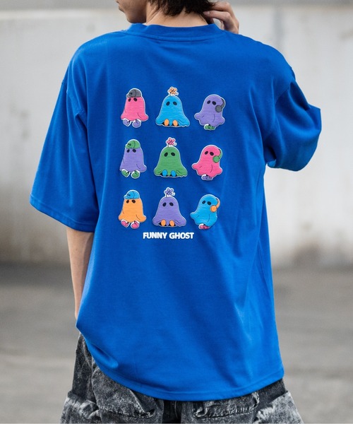 JOHN'S CLOSET(ジョンズクローゼット)の「【13】アソートデザイン 発泡/蓄光 プリント ビッグシルエット Tシャツ(Tシャツ/カットソー・メンズ・ブルー/ラベンダー/ホワイト系1/ホワイト系2/ホワイト系3/ホワイト系4/ホワイト系5/ブラック系1/ブラック系2/ブラック系3/ブラック系4/ブラック系5/スモークピンク/グリーン系1/ホワイト系7/ピンク系1/グレー系1/ホワイト系6/ブラック系6/ブラック系7/グレー系2・MEDIUM/LARGE)」の18枚目の写真