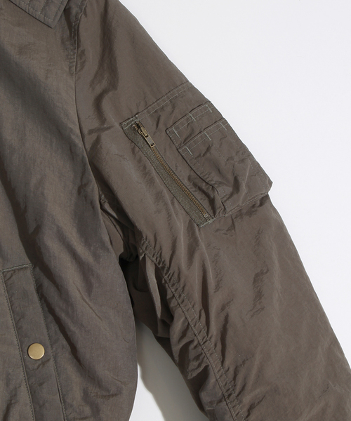 WEGO（ウィゴー）の「WEGO/N-2Bジャケット（ミリタリージャケット・レディース・ブラック/カーキ・FREE）」の4枚目の写真