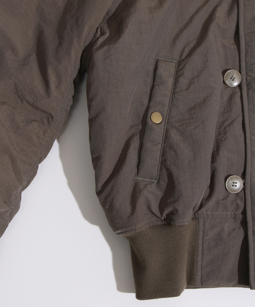 WEGO（ウィゴー）の「WEGO/N-2Bジャケット（ミリタリージャケット・レディース・ブラック/カーキ・FREE）」の5枚目の写真