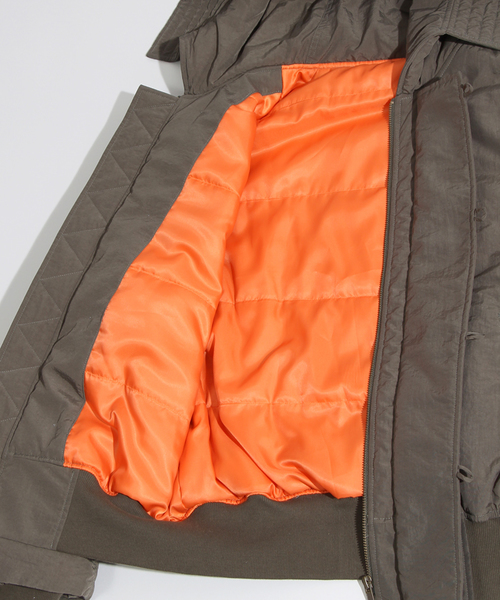 WEGO（ウィゴー）の「WEGO/N-2Bジャケット（ミリタリージャケット・レディース・ブラック/カーキ・FREE）」の9枚目の写真