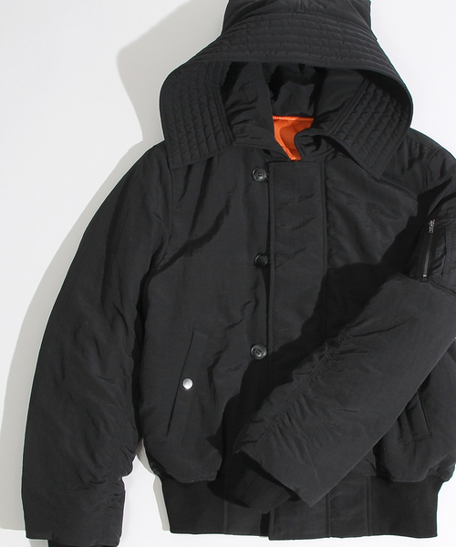 WEGO（ウィゴー）の「WEGO/N-2Bジャケット（ミリタリージャケット・レディース・ブラック/カーキ・FREE）」の10枚目の写真