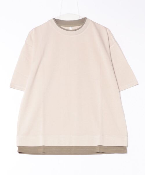 THISIS(ディスイズ)の「ダンボールニット フェイクレイヤー クルーTシャツ(Tシャツ/カットソー・メンズ・ホワイト/サックスブルー/ベージュ/ブラック・LARGE/X-LARGE/MEDIUM)」の8枚目の写真