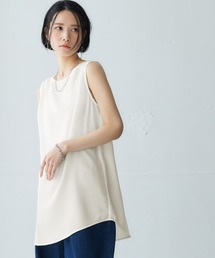 ジョーゼット素材ゆるっとタンクトップ ［Soiunique］