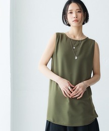 ジョーゼット素材ゆるっとタンクトップ ［Soiunique］
