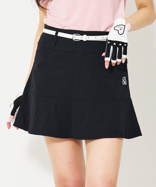 【セール】ゴルフスカート フレアスカート インナーパンツ付き ゴルフウェア ロゴ刺繍 レディース（ゴルフグッズ）｜TopIsm（トップイズム）