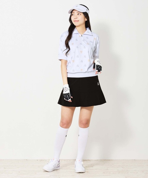 【セール】ゴルフスカート フレアスカート インナーパンツ付き ゴルフウェア ロゴ刺繍 レディース（ゴルフグッズ）｜TopIsm（トップイズム）