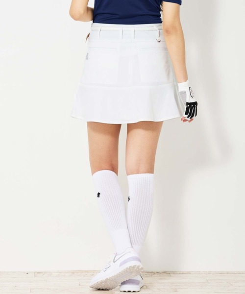 【セール】ゴルフスカート フレアスカート インナーパンツ付き ゴルフウェア ロゴ刺繍 レディース（ゴルフグッズ）｜TopIsm（トップイズム）