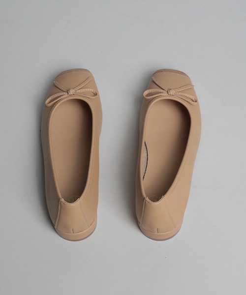 shoes365(シューズスリーシックスファイヴ)の「【shoes365】リボンパッチワークバレエシューズ(バレエシューズ・レディース・ライトグリーン/ベージュ・22.5cm/23.0cm/23.5cm/24.0cm/24.5cm/25.0cm)」の22枚目の写真