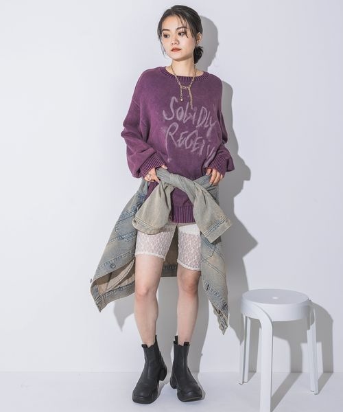 JEANASIS（ジーナシス）の「レースバイカーショートパンツ/ 132107（その他パンツ・レディース・ブラック/オフホワイト・FREE）」の11枚目の写真