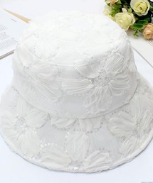 pur chouchou（ピュールシュシュ）の「pur chouchou/シアー 花柄 バケットハット P4277（ハット）」