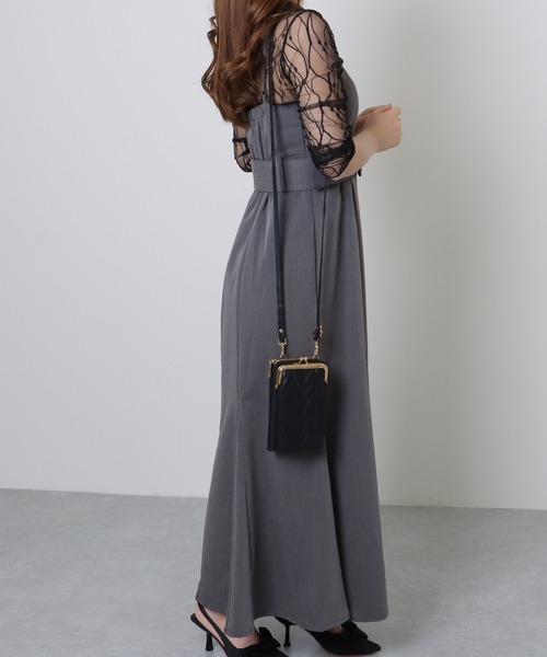 Lace Ladies(レースレディース)の「キルティング がま口 ウォレット バッグ(ショルダーバッグ・レディース・ブルー/ブラック/ピンク/ミント/ラベンダー・FREE)」の7枚目の写真