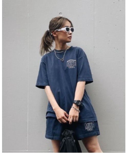 【MINE】マイン MINE×BLACKMEANS ＃03 S/S T-SHRT NAVY（Tシャツ/カットソー）｜fridge（フリッジ）